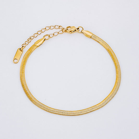 Gold Herringbone