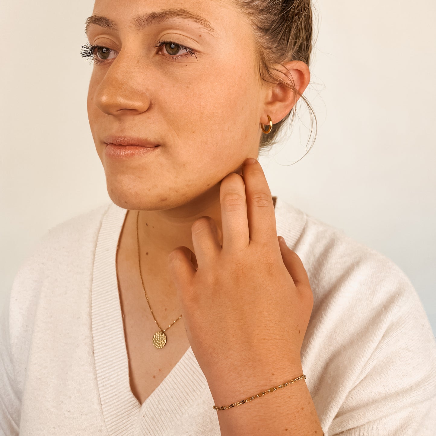 The Everyday Stack — Necklace, Bracelet & Earrings Set